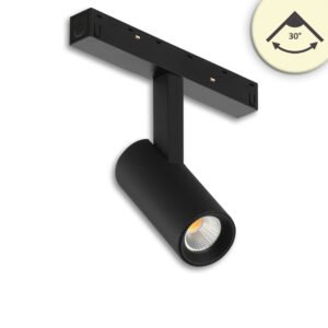 Track48 šviestuvas, juodas, 7 W, 30°, UGR<19, 48 V DC, 3000 K, CRI90