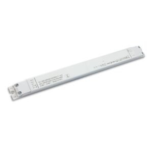 LED CCT PWM maitinimo šaltinis 24 V DC, 0–60 W, 2 kanalų, itin siauras, Push / DALI-2 DT8 dimeriuojamas, SELV