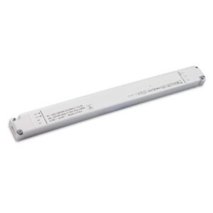 LED CCT PWM maitinimo šaltinis 24 V DC, 0–100 W, 2 kanalų, itin siauras, Push / DALI-2 DT8 dimeriuojamas, SELV