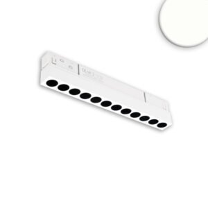 Track48 GRID šviestuvas, 22 cm, baltas, 12 W, 36°, UGR<19, 48 V DC, 4000 K, CRI90, DALI dimeriuojamas