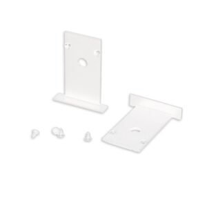 Track48 įleidžiamo bėgelio galinis dangtelis, baltas, 2 vnt.