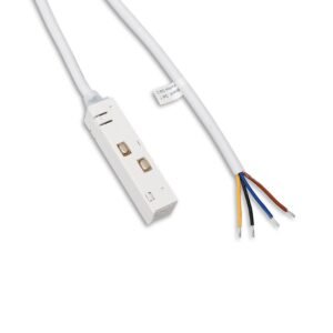 Track48 maitinimo įvadas su 200 cm prijungimo kabeliu, baltas, maks. 6 A, 4 polių (+ | − | DALI+ | DALI−)