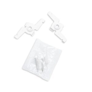 Track48 montavimo klipsas paviršiniam bėgeliui, baltas, 2 vnt.