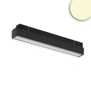 Track48 linear light 30cm black, 10W, 120°, 48V, 3000K, CRI90, prismatic, Line+, DALI dimmable